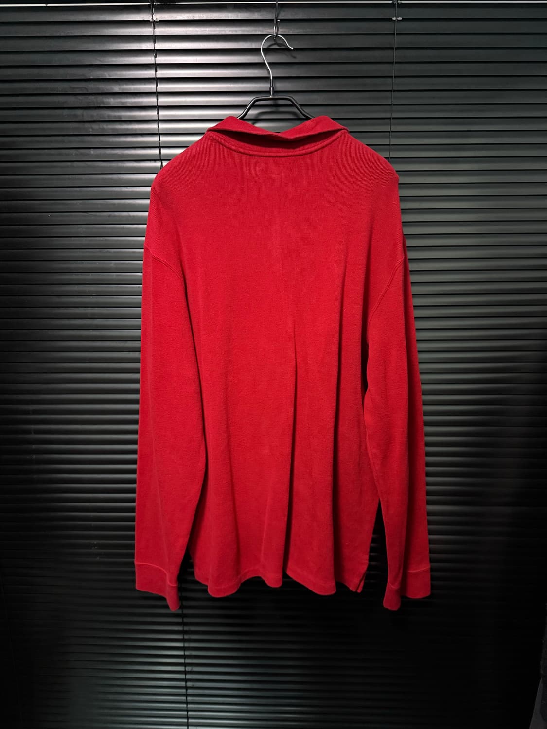 폴로 랄프로렌 레드 빨강 반집업 니트 2XL XXL 110 큰옷 긴팔 상품이미지5