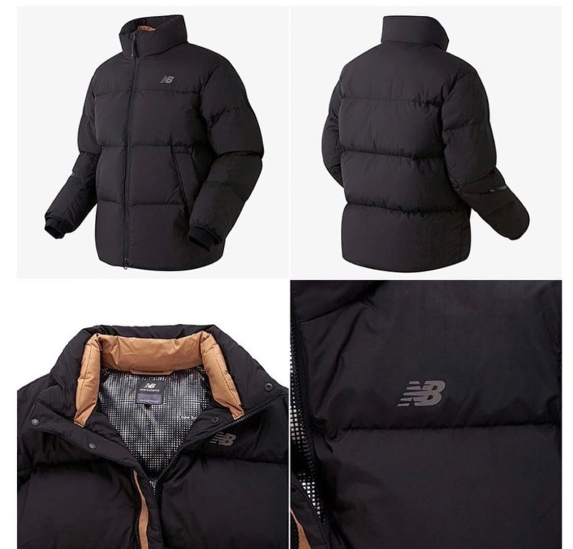 뉴발란스 액티브 구스 숏 다운 패딩 블랙/100 상품이미지5