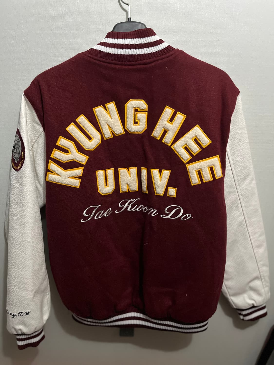 바시티 자켓 경희대 버건디 100 상품이미지4