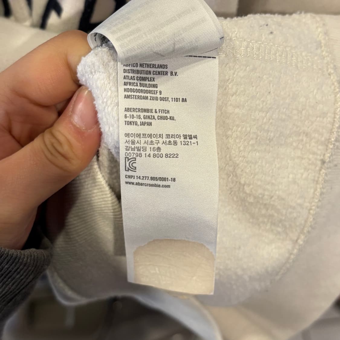 홀리스터 스팽글 로고 후드집업 상품이미지5