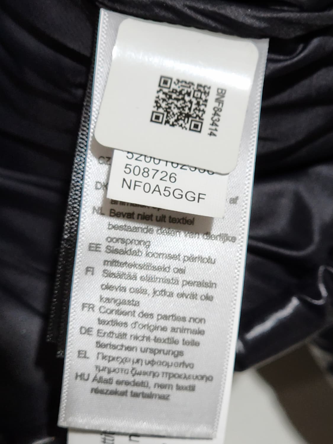 (M) 노스페이스 눕시 숏패딩 점퍼 블랙 700 다운자켓  상품이미지6