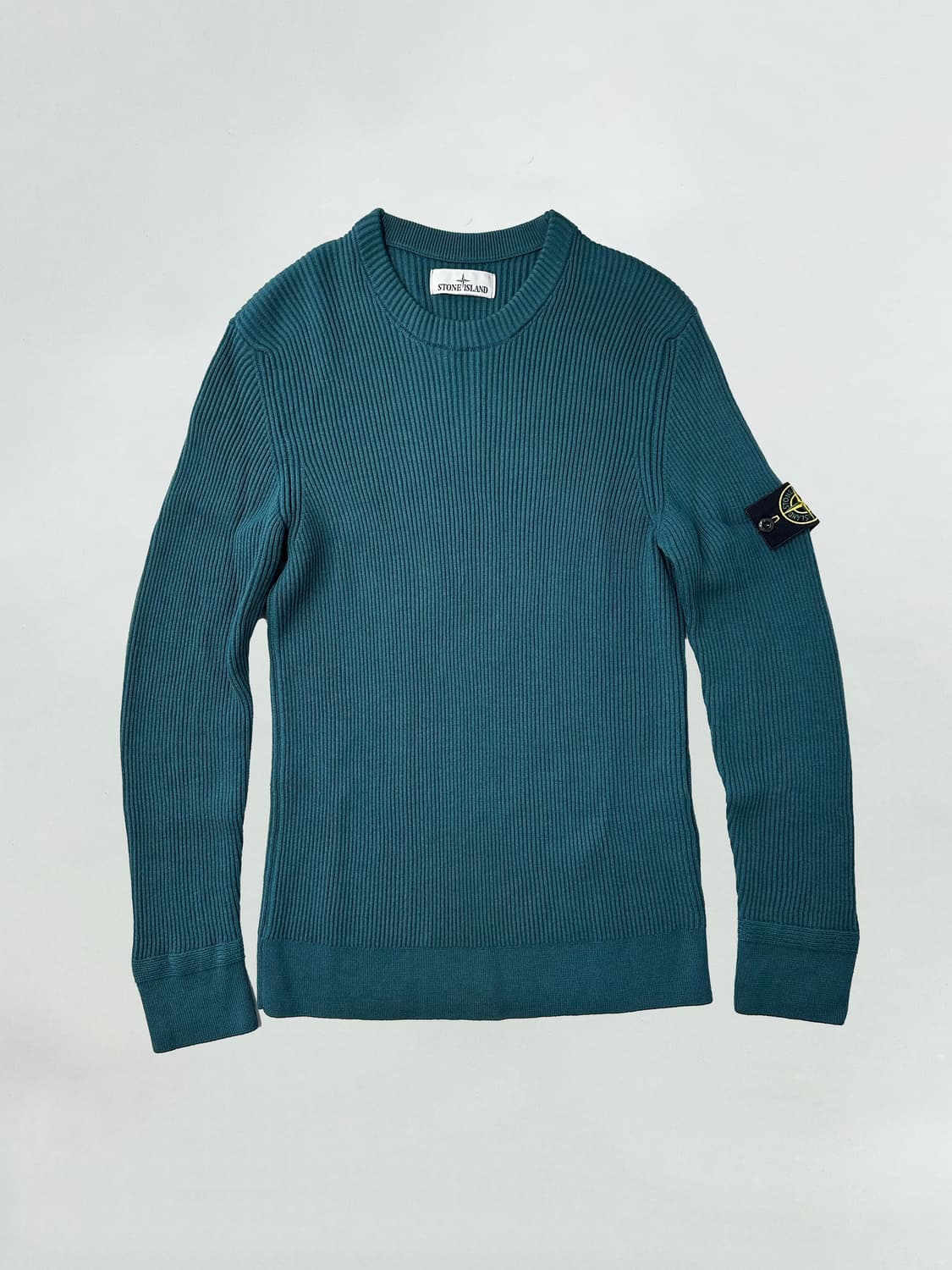 스톤아일랜드 풀 립 울 크루넥 니트 딥 제이드 상품이미지2