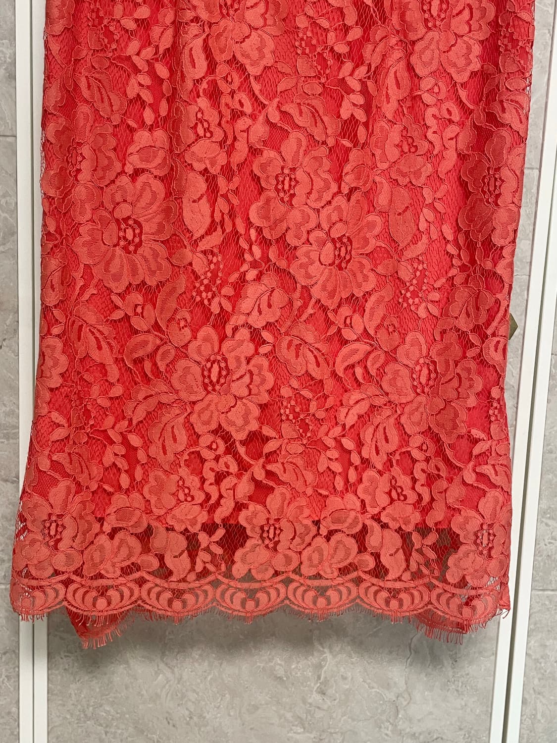 LYNN 코랄핑크 레이스 원피스 상품이미지5