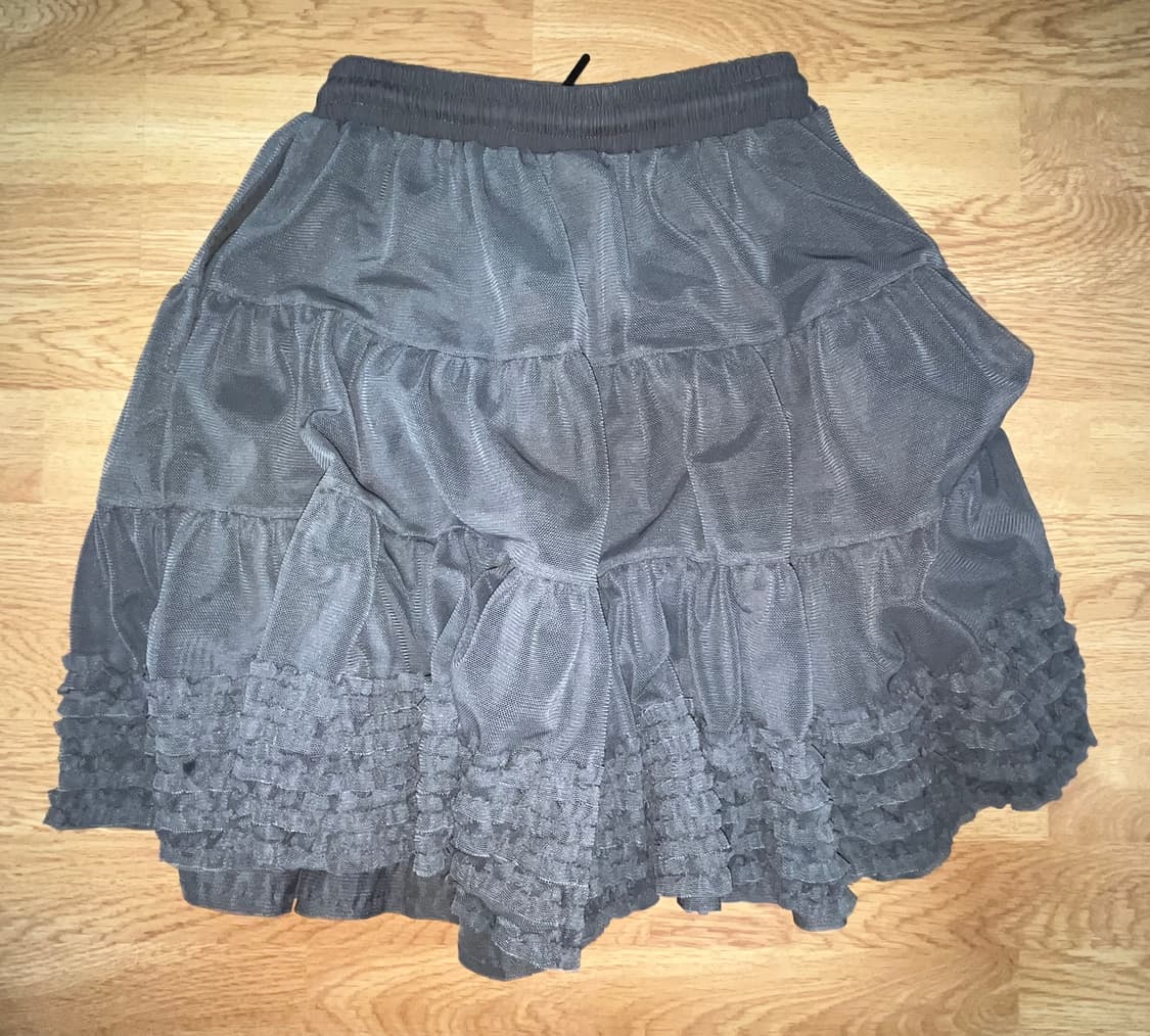 플리즈프로젝트 MESH SKIRT, GRAY 상품이미지4
