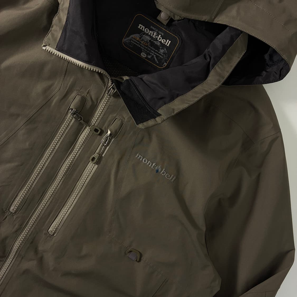Mont-bell 몽벨 카키 브라운 고어택스 테크 자켓 상품이미지3