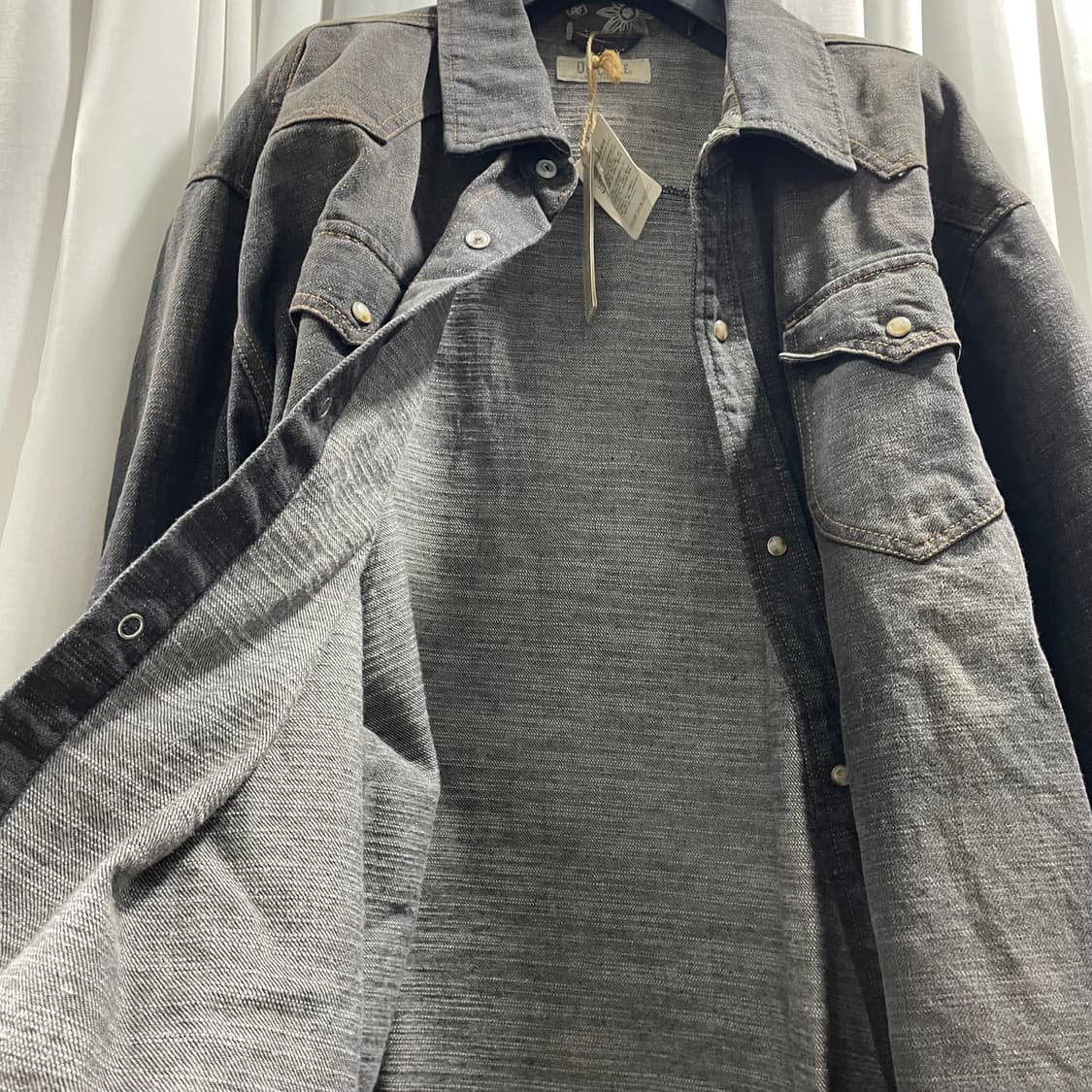 OIL CAKE/ 페이즐리 웨스턴 데님 셔츠/ 2XL 상품이미지7