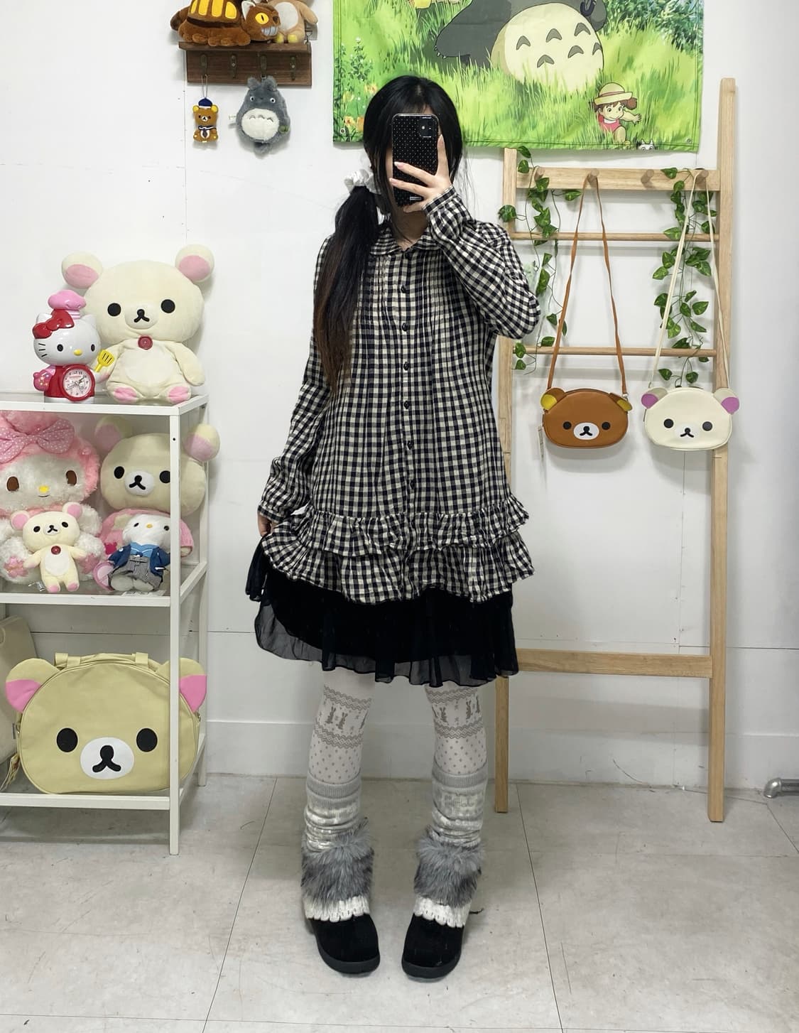 ꒰ঌ 체크 블랙 냥이 🐈‍⬛ 세트 ໒꒱ 상품이미지1