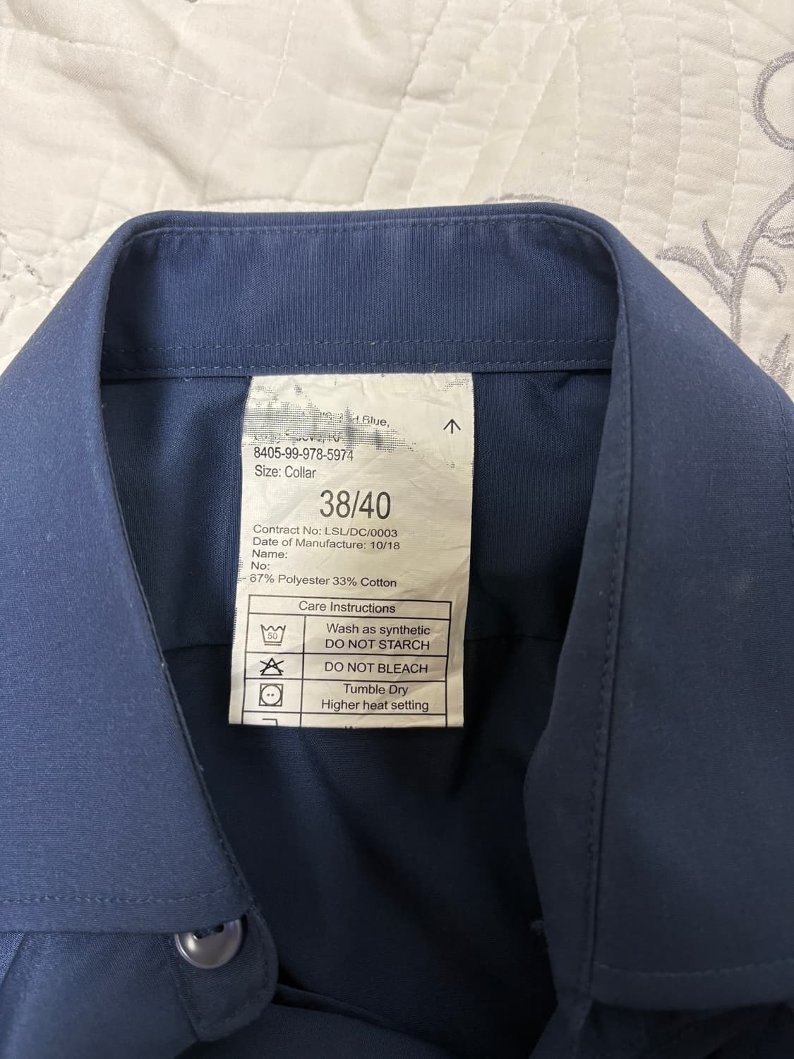 영국 공군 RAF 보급 워크 셔츠 38/40(105) 상품이미지7