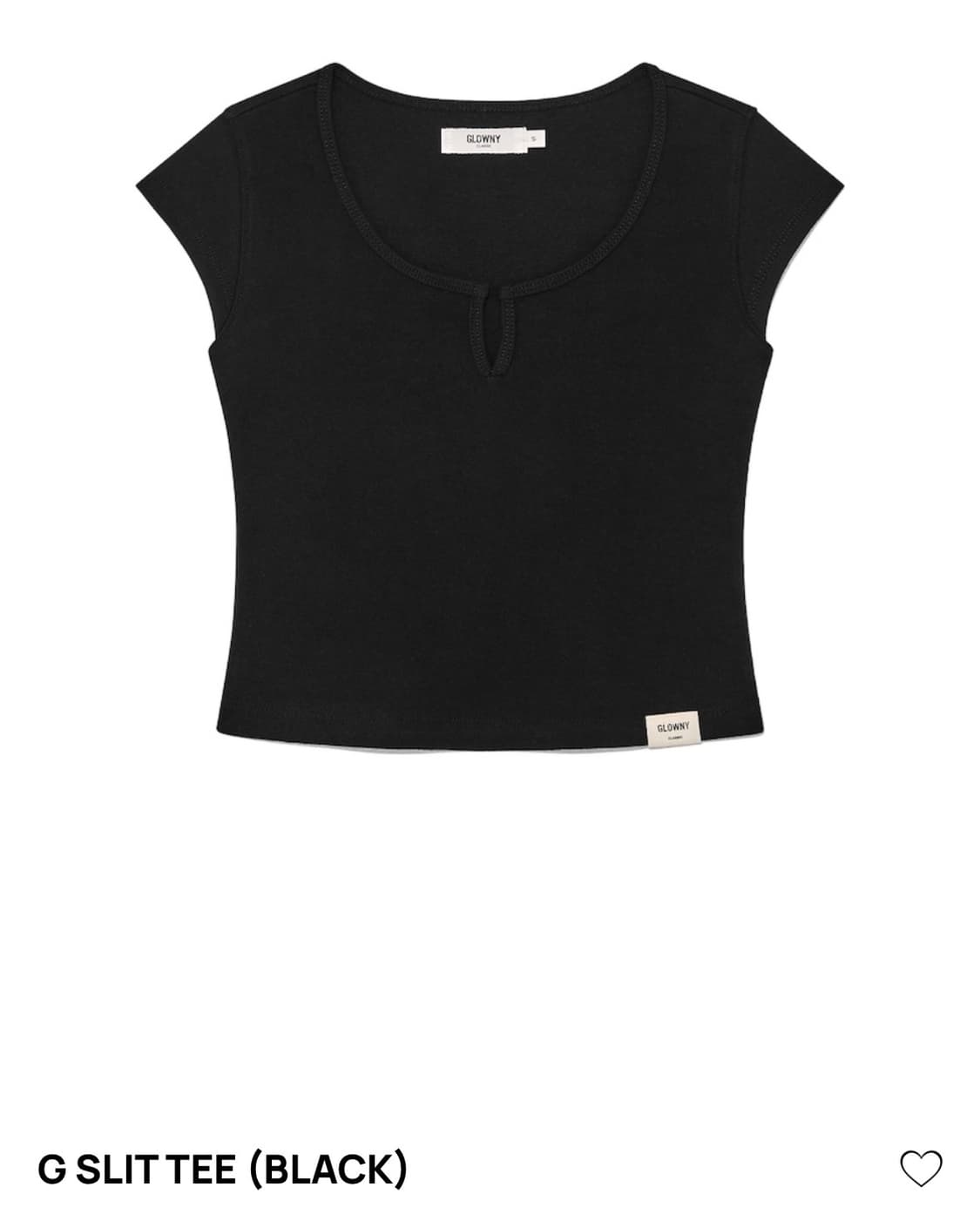 글로니 슬릿 티 G SLIT TEE 블랙  상품이미지1