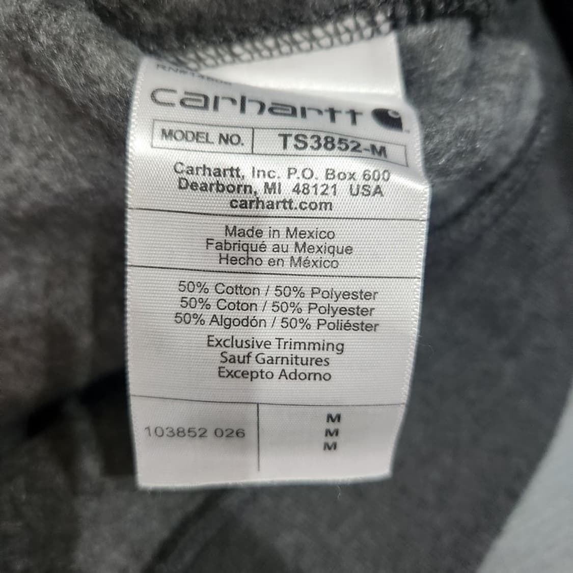 [남M]칼하트  기모 미드웨이트 포켓 맨투맨[Y62-051] 상품이미지9