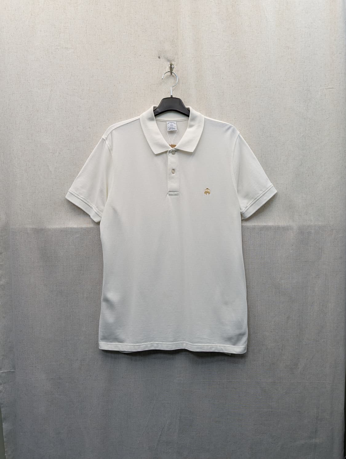 브룩스브라더스 화이트 반팔 폴로셔츠 상품이미지1