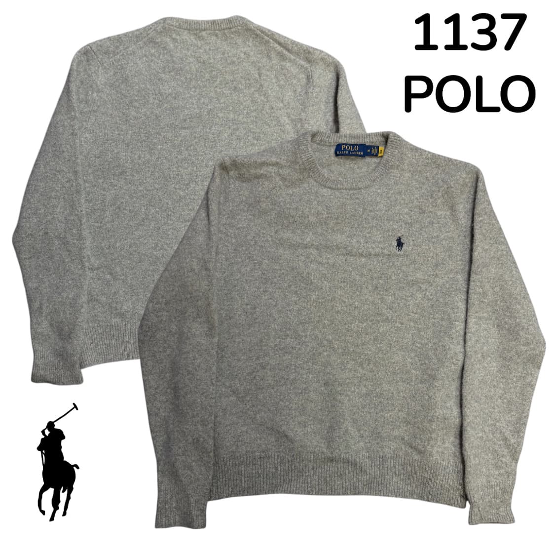 폴로 신형 뀨알탭 그레이 니트 M 상품이미지1