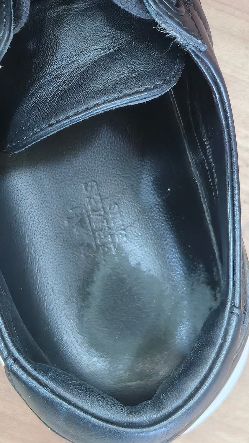 에르메스 정품 240mm-  딥 스니커즈 카프스킨 & 누아 상품이미지8