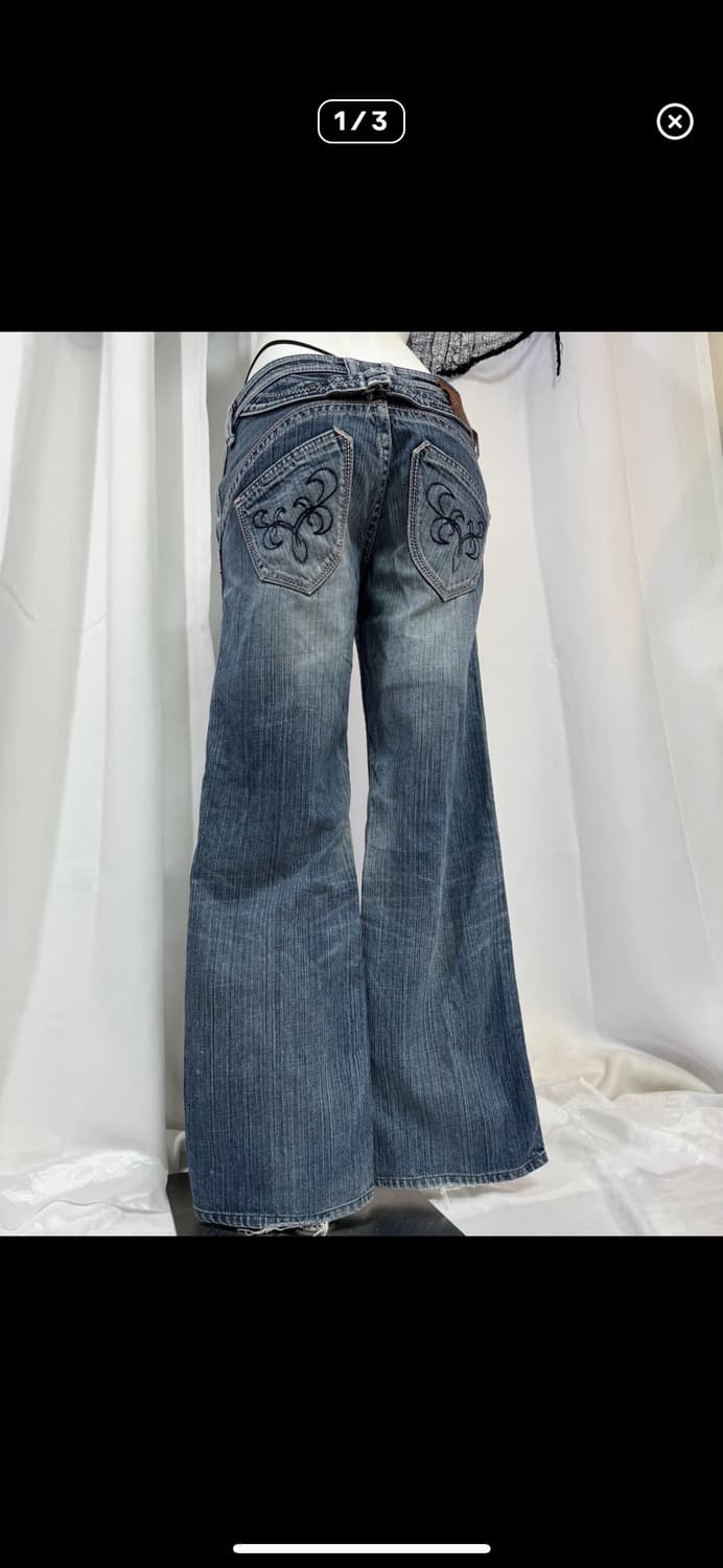 Printing denim pants  상품이미지1