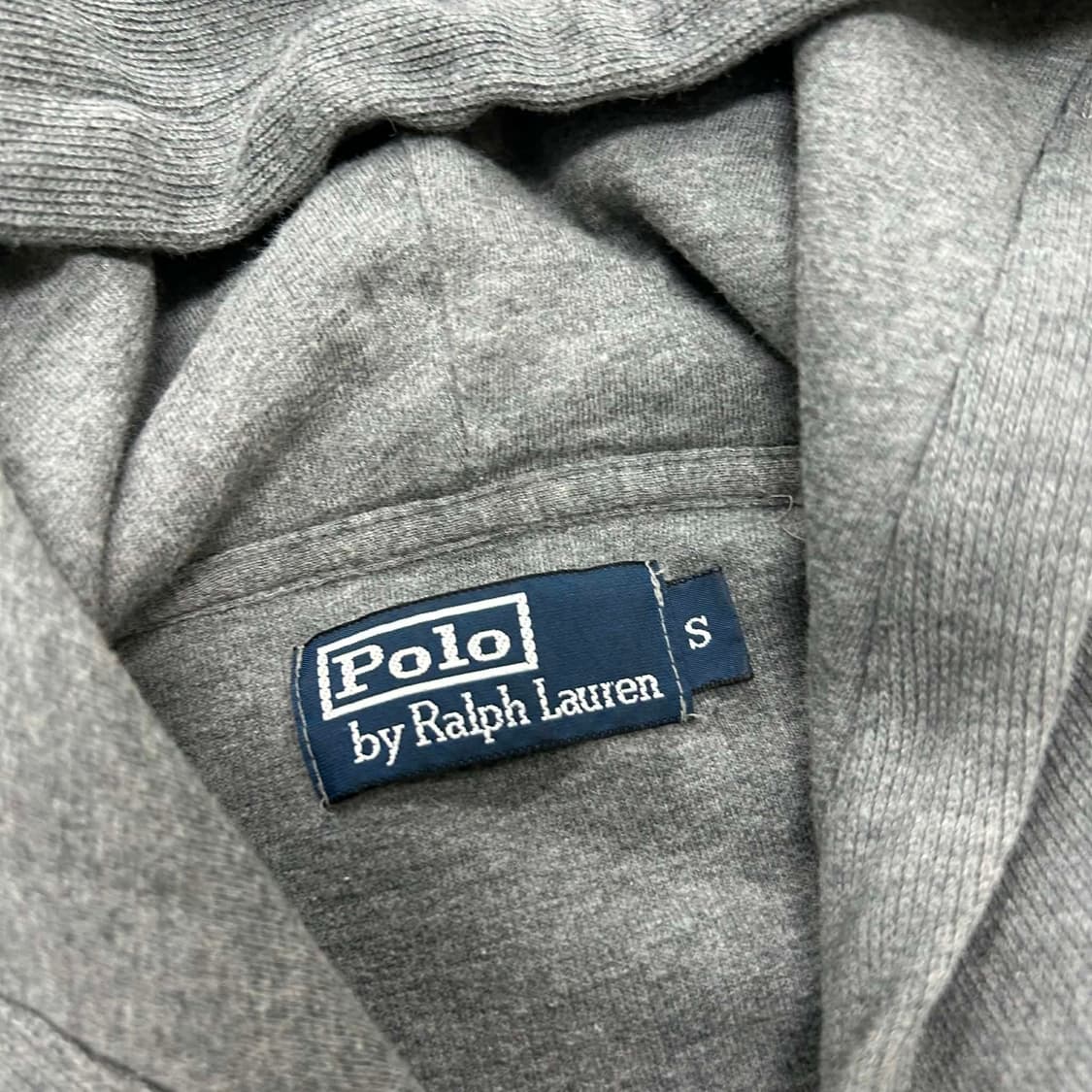 폴로 랄프로렌 그레이 코튼 니트 후드티(S) 상품이미지4