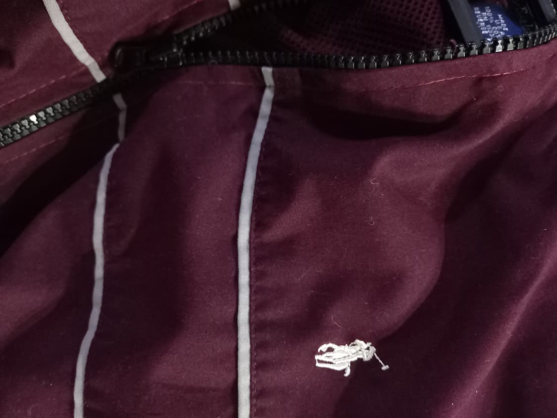 빈티지 폴로 POLO 마룬 크롭 여자 트랙탑 저지 져지집업 90/S 상품이미지3