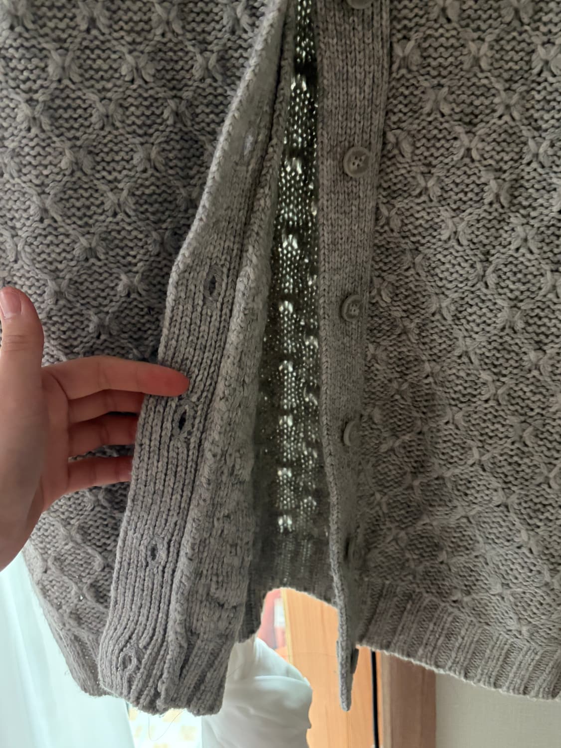 오프숄더 니트 아우터 상품이미지4