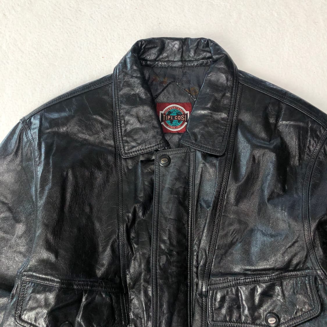 티파코시 카우하이드 레더자켓 상품이미지4