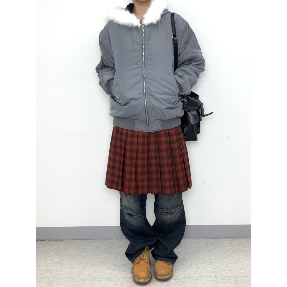 빈티지 그레이 MA-1 블루종 자켓 상품이미지1