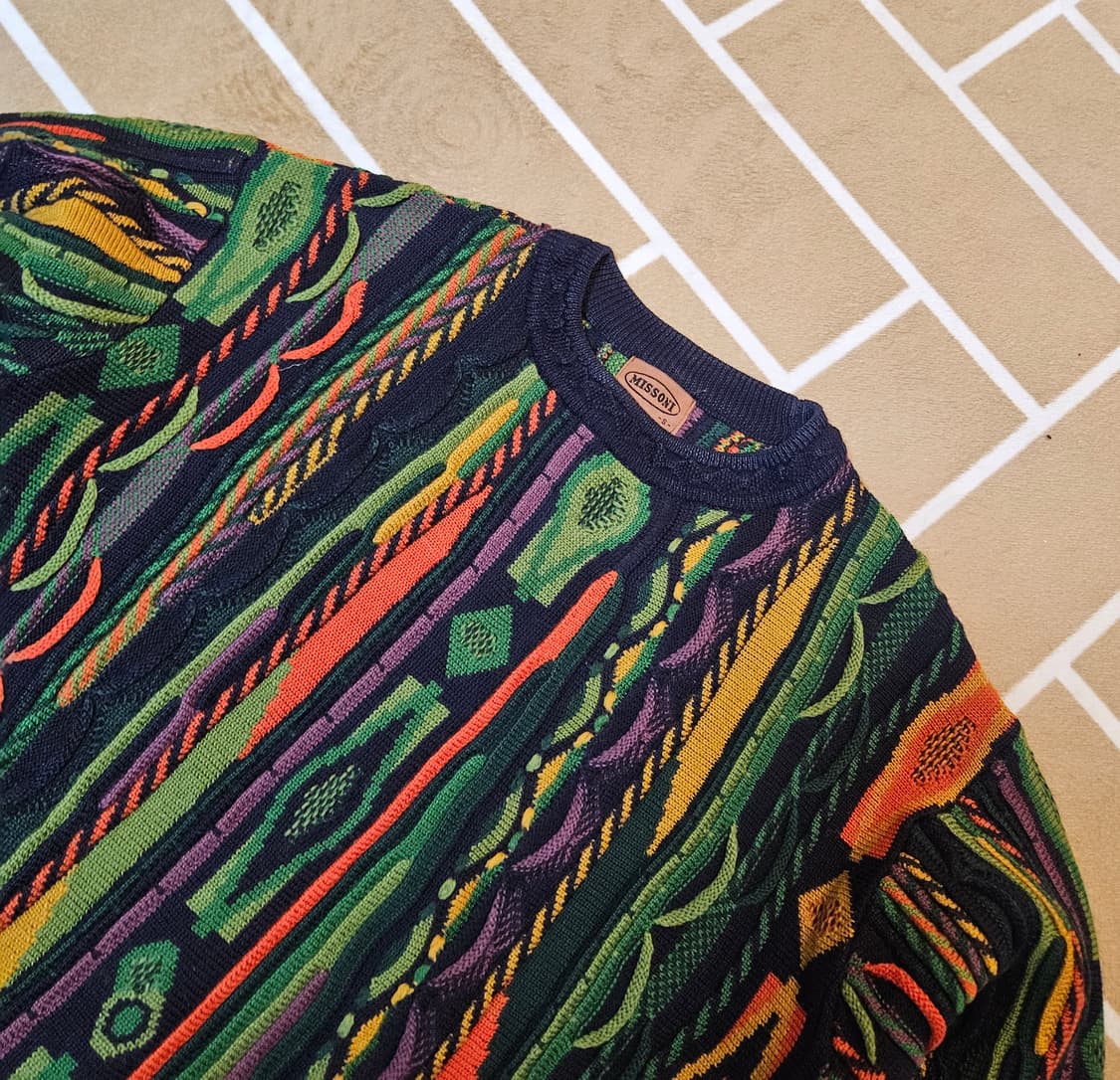 미쏘니(MISSONI) 울 혼방 케이블 니트 S size 상품이미지2