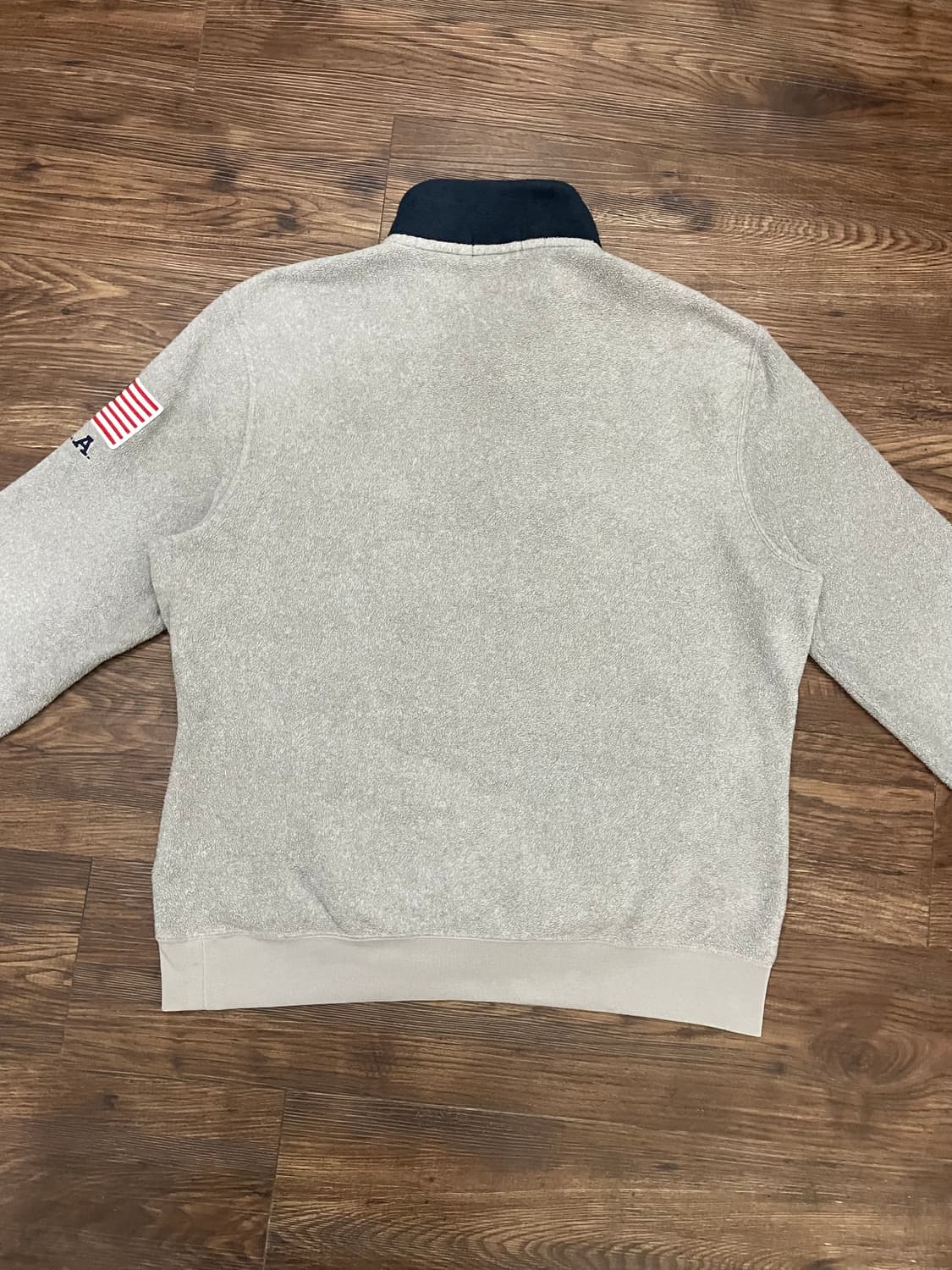 폴로 랄프로렌 빅로고 성조기 USA 로고 플리스 반집업 스웻셔츠 상품이미지10