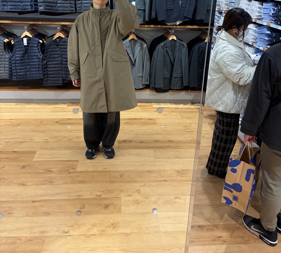 유니클로 윈드프루프 2WAY 코트 XL 상품이미지2