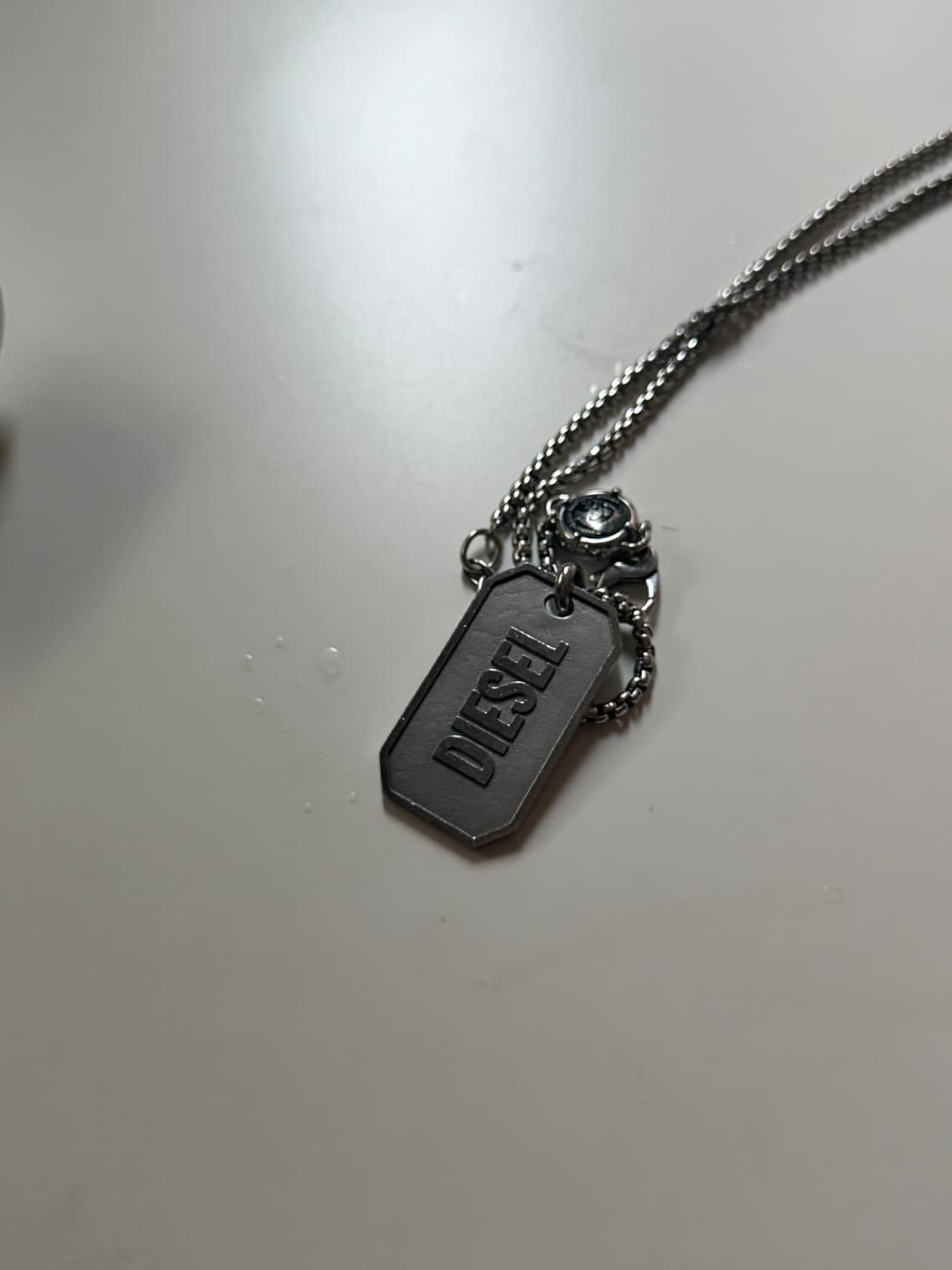디젤 실버 목걸이 상품이미지1