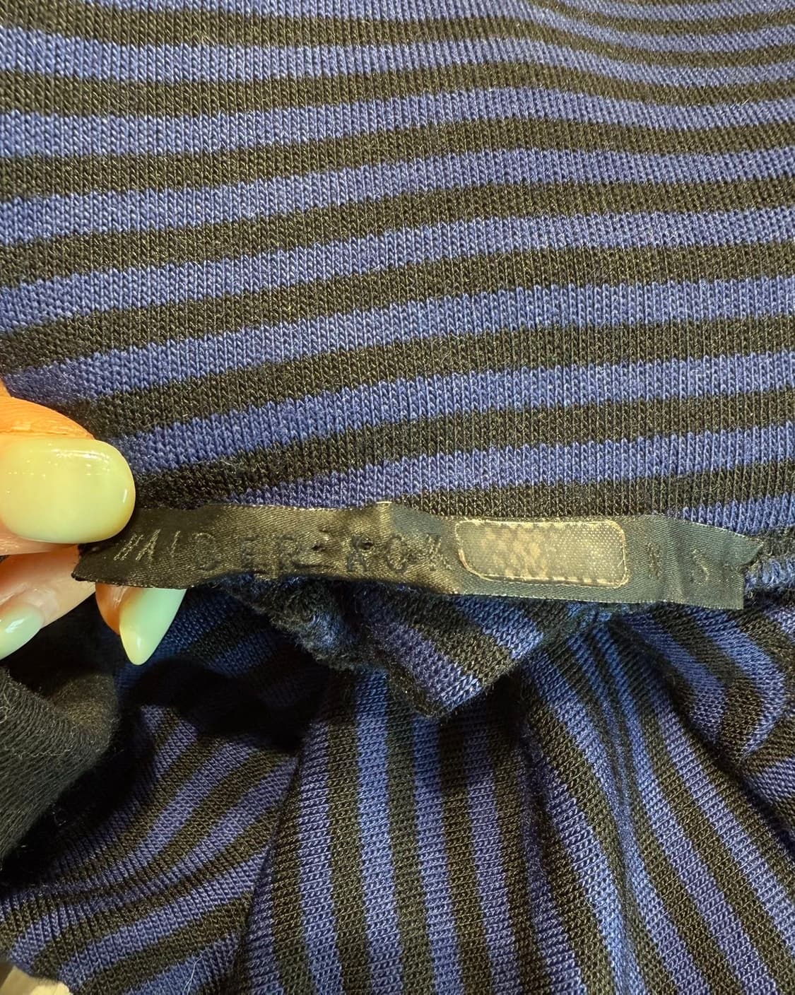 하이더 아커만 블루 스트라이프 터틀넥 롱슬리브  상품이미지8