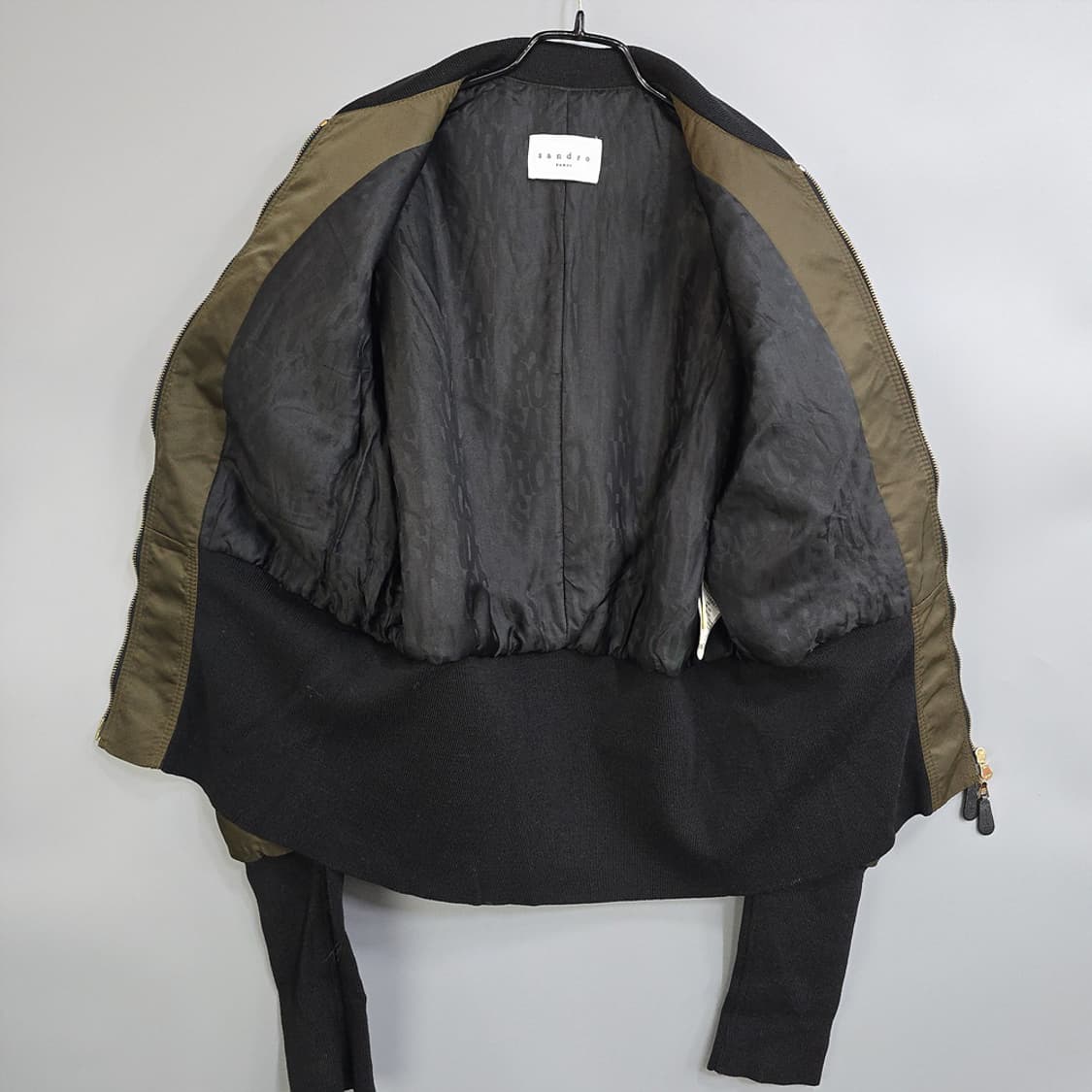 산드로(sandro) 여성 항공점퍼 MA-1 스타일 블루종 카키 1 상품이미지6