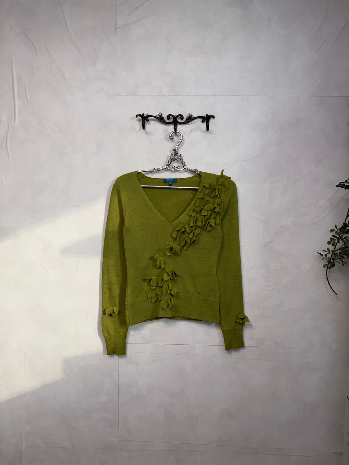 ESCADA olive flower draped knit 상품이미지5