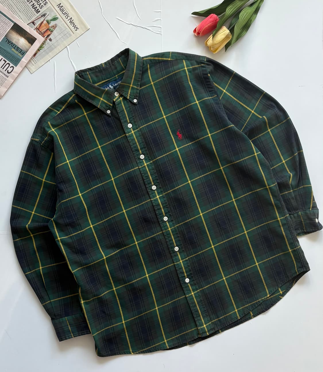 Polo 폴로랄프로렌 타탄 체크 셔츠 상품이미지1