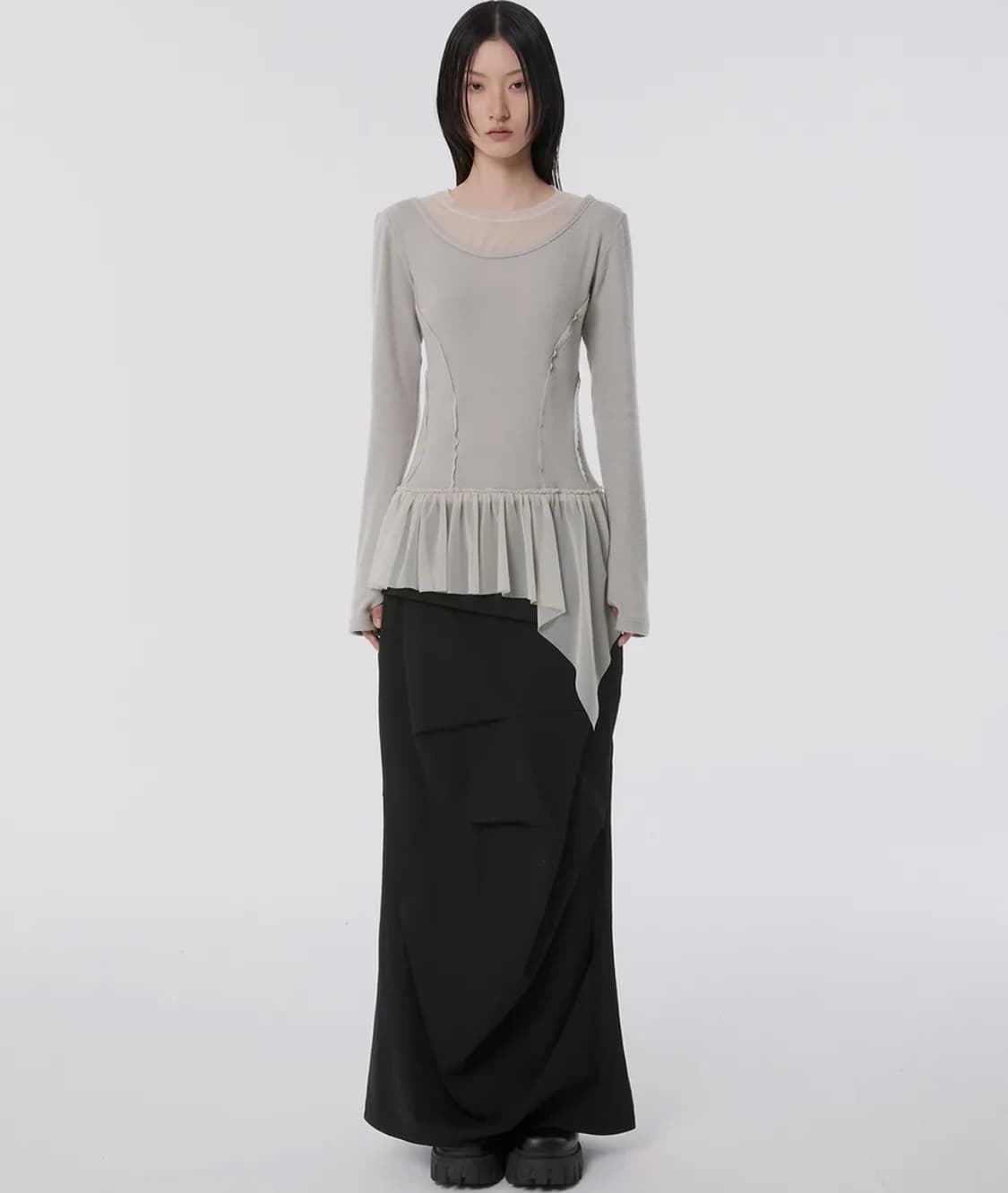 플레어업 Layered Lace Frill Long Sleeve 상품이미지2