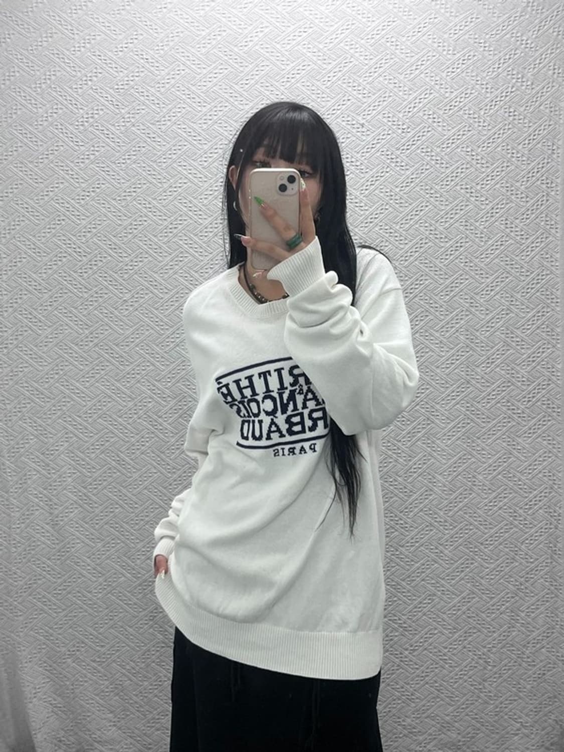 마리테 프랑소와 저버 빅로고 캐주얼 오버핏 니트 L C09176 상품이미지1