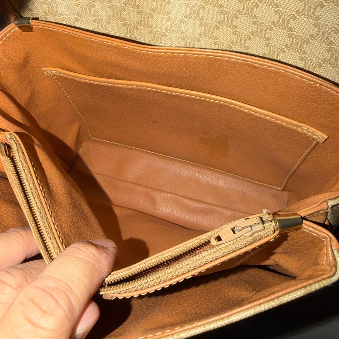 빈티지 셀린느 스퀘어 트리오페 크로스백 상품이미지10