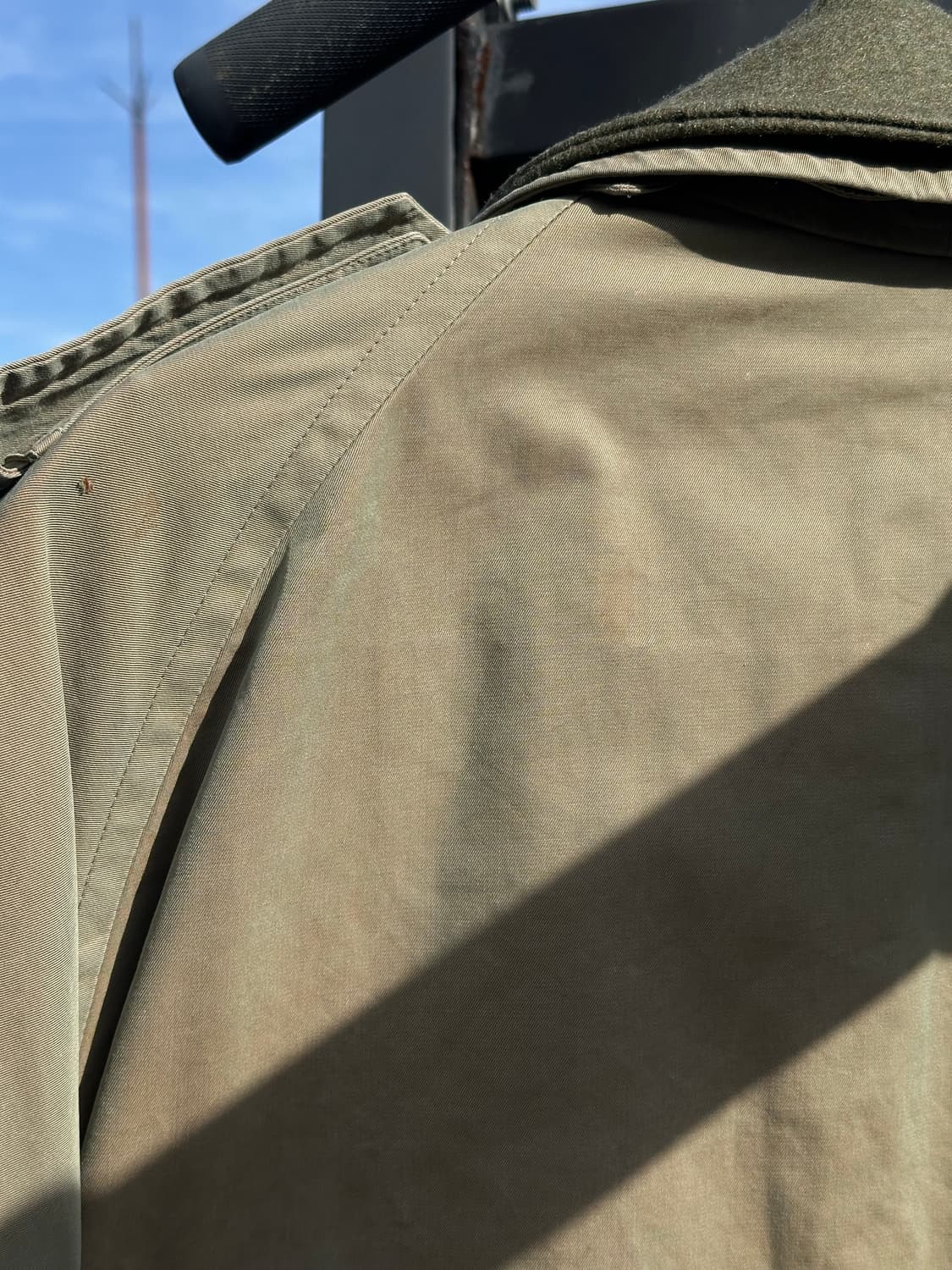 80s 올드 버버리 원패널슬리브 트렌치코트 상품이미지8