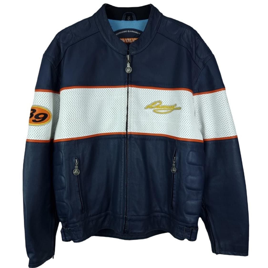 [아메리칸빈티지] 리얼 레더 올드스쿨 바이커 레이싱 자켓 M17569 상품이미지2