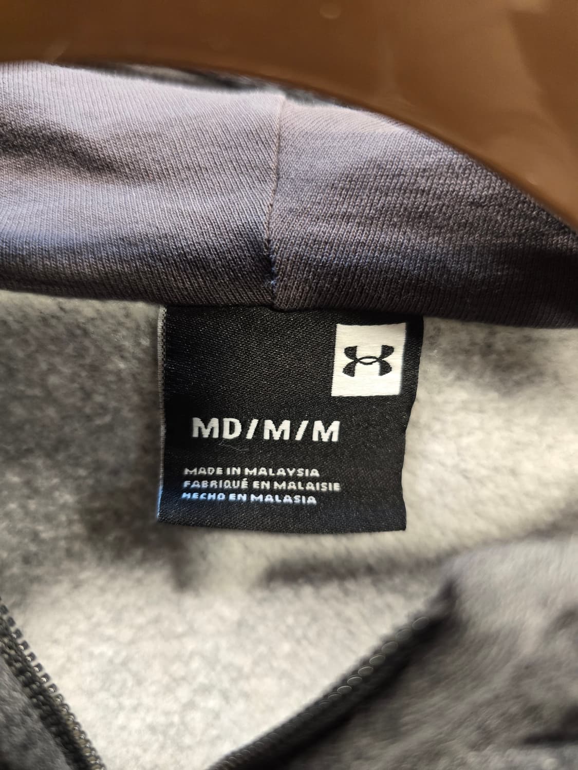 언더아머 기모 회색 후드집업 95 상품이미지7