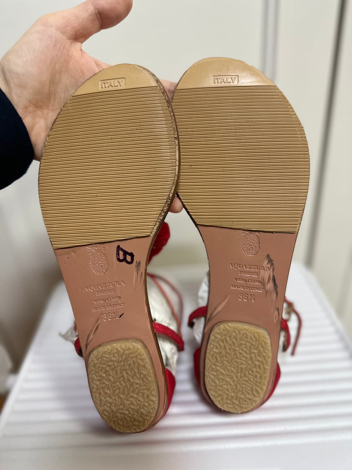 아쿠아주라 Aquazzura 폼폼 샌달 36.5 상품이미지6