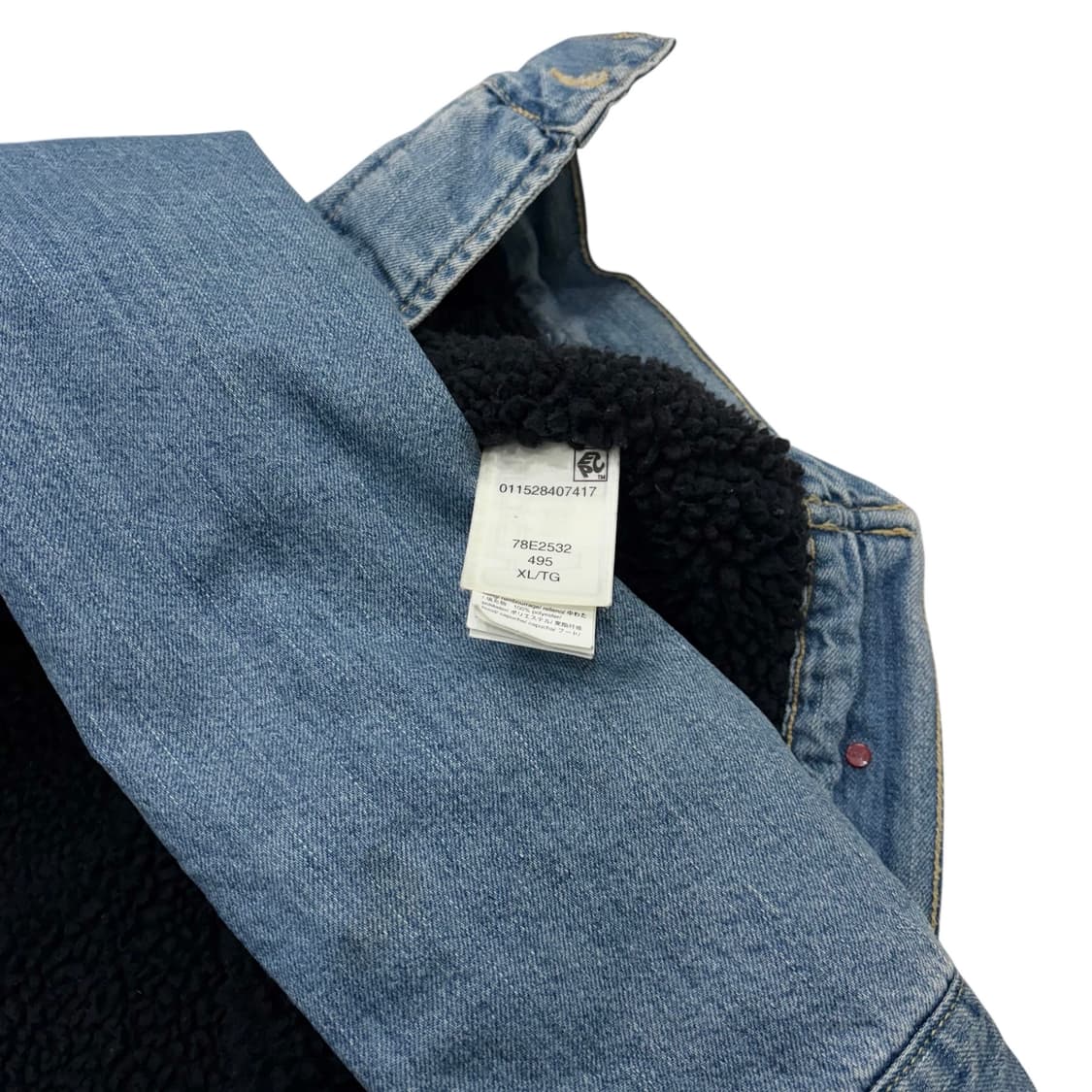 타미 힐피거 빅로고 양털 청자켓 데님 자켓 105 xl 상품이미지3