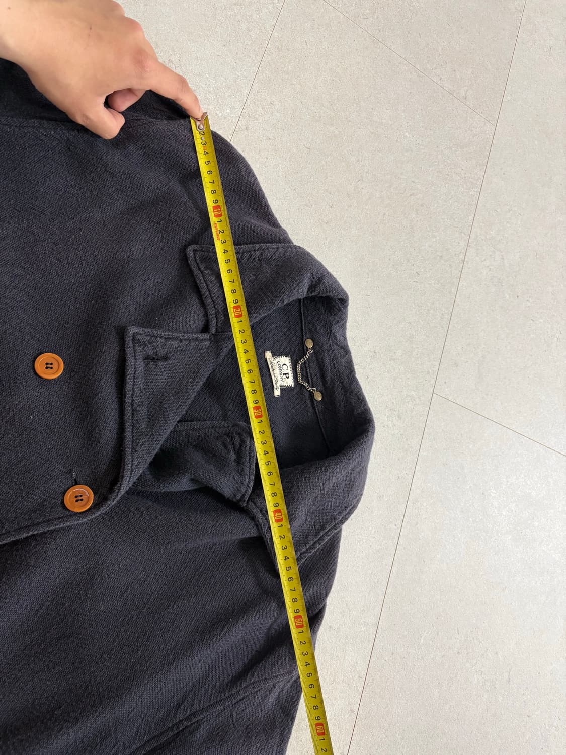 90s CP Company 더블 브레스티드 피코트 네이비 상품이미지7