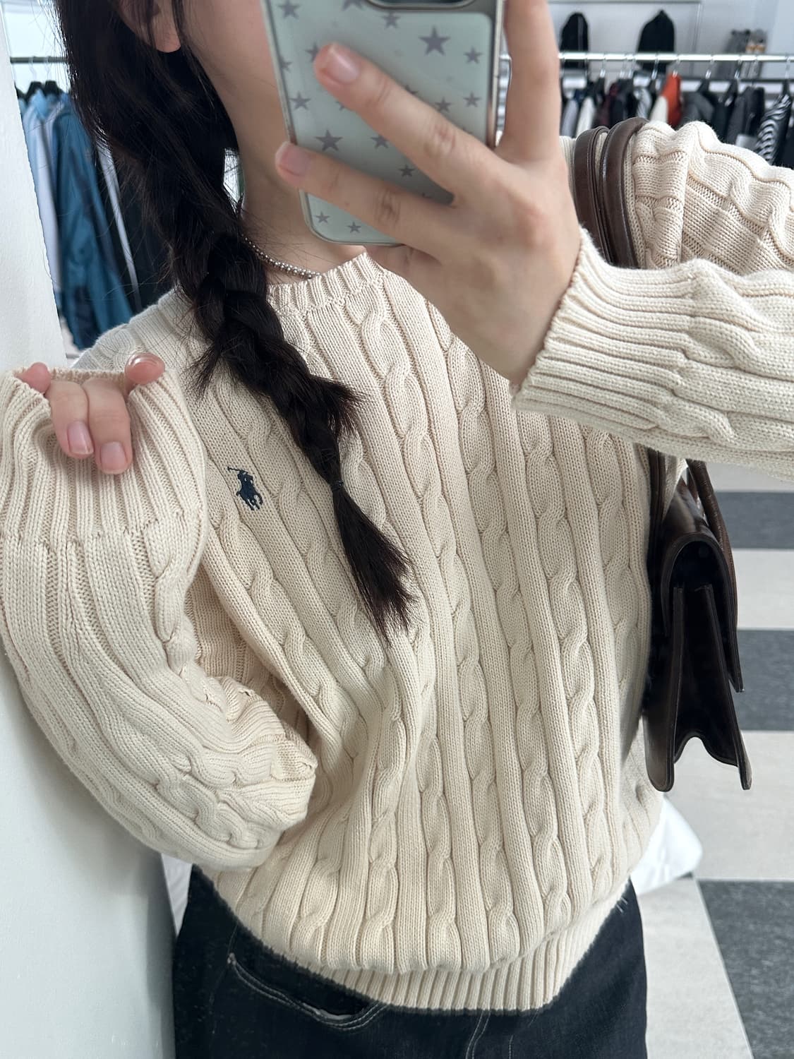 폴로 랄프로렌 라이트베이지 케이블 니트  상품이미지2