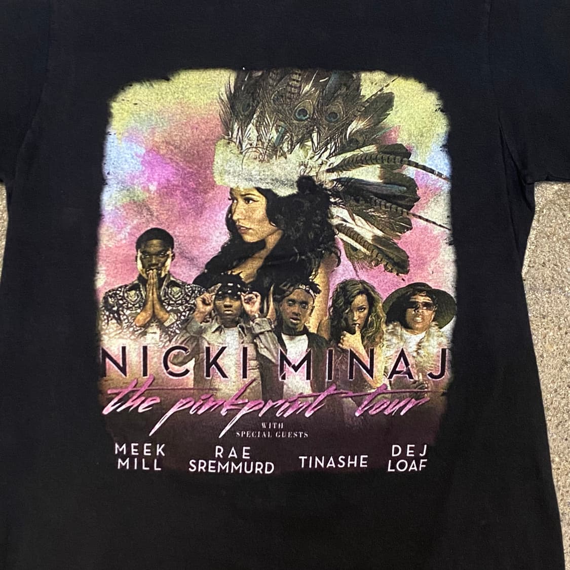 미국 빈티지 니키미나즈 NIKI MINAJ 투어티 락티셔츠 반팔티 상품이미지2