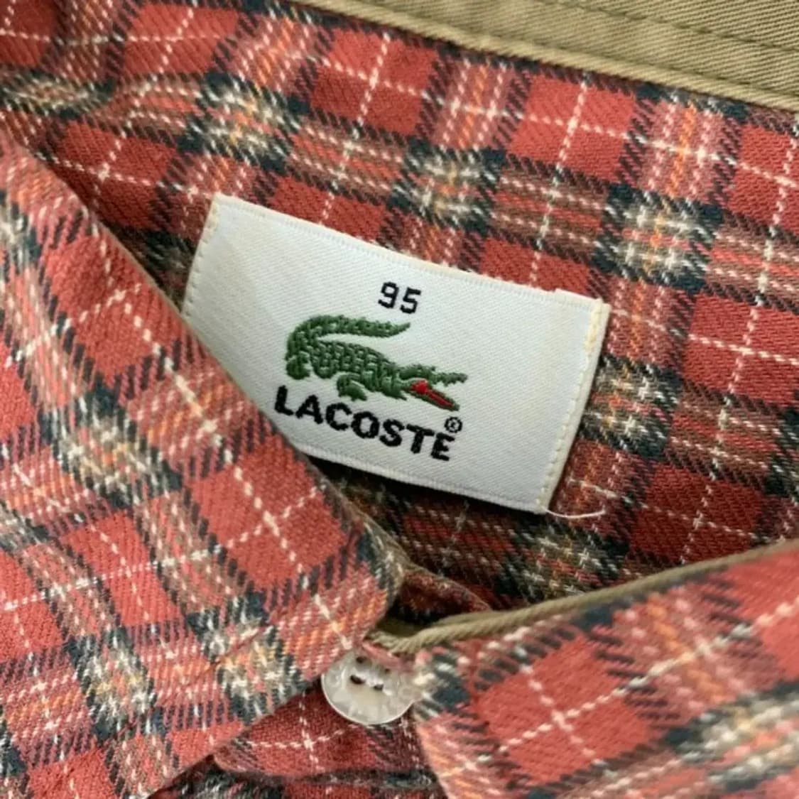 95 라코스테 체크 셔츠 남방 상품이미지4