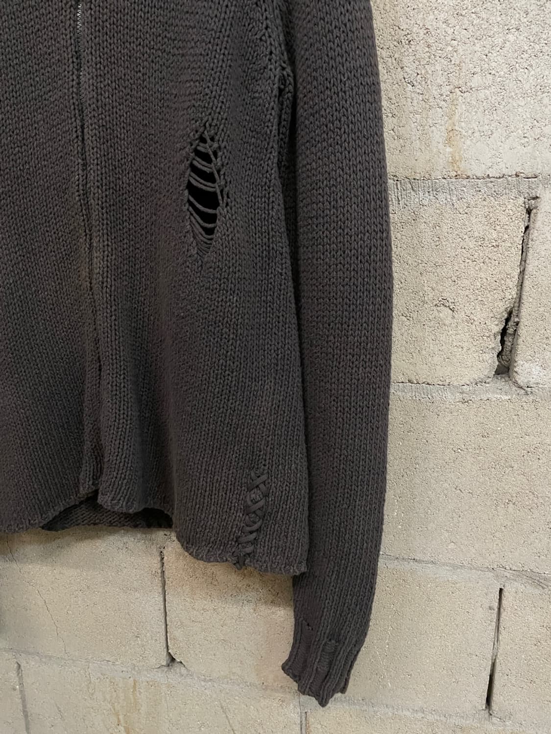 디젤 데미지 니트 집업  상품이미지4