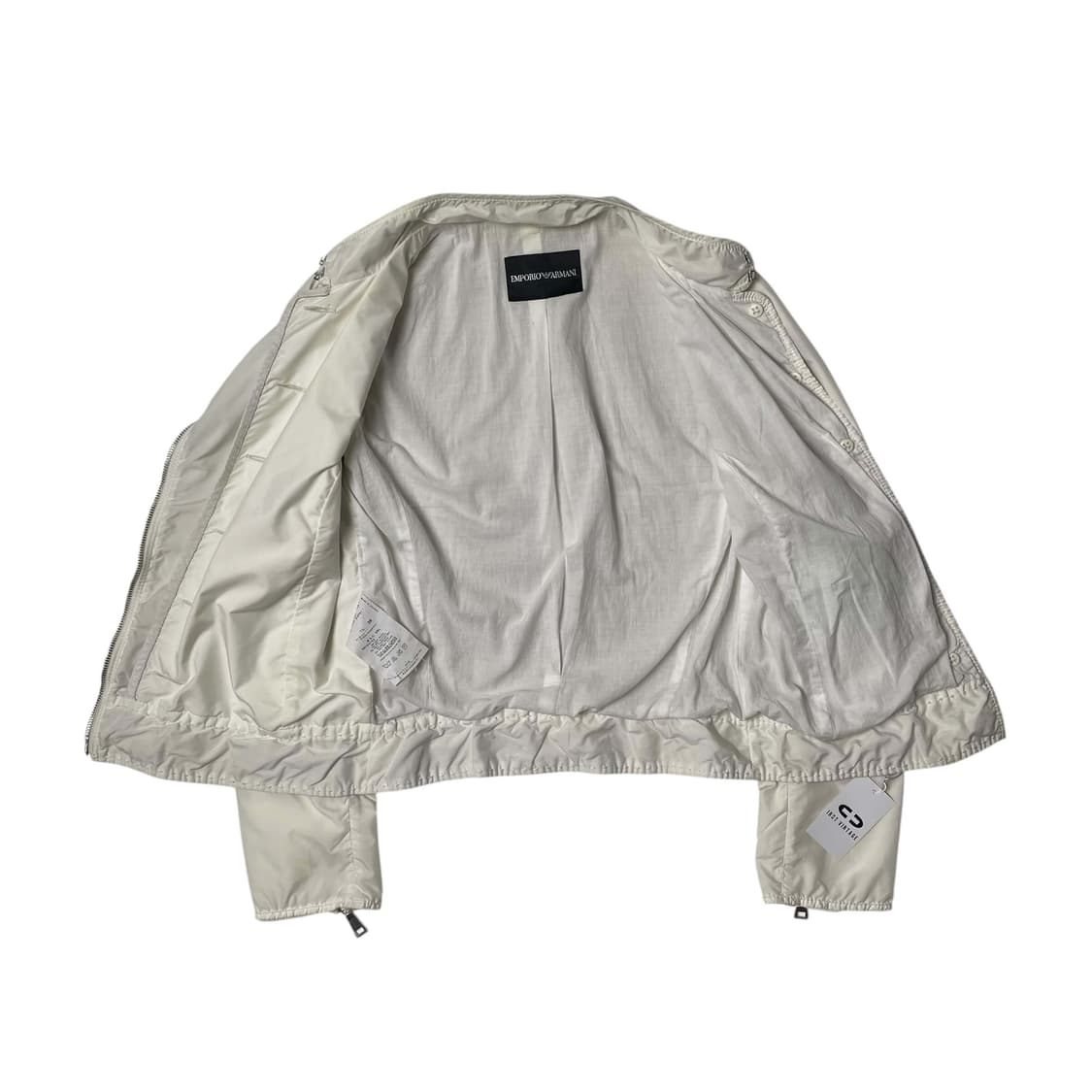 Emporio armani 나일론 레더 스티치 포인트 자켓 상품이미지5