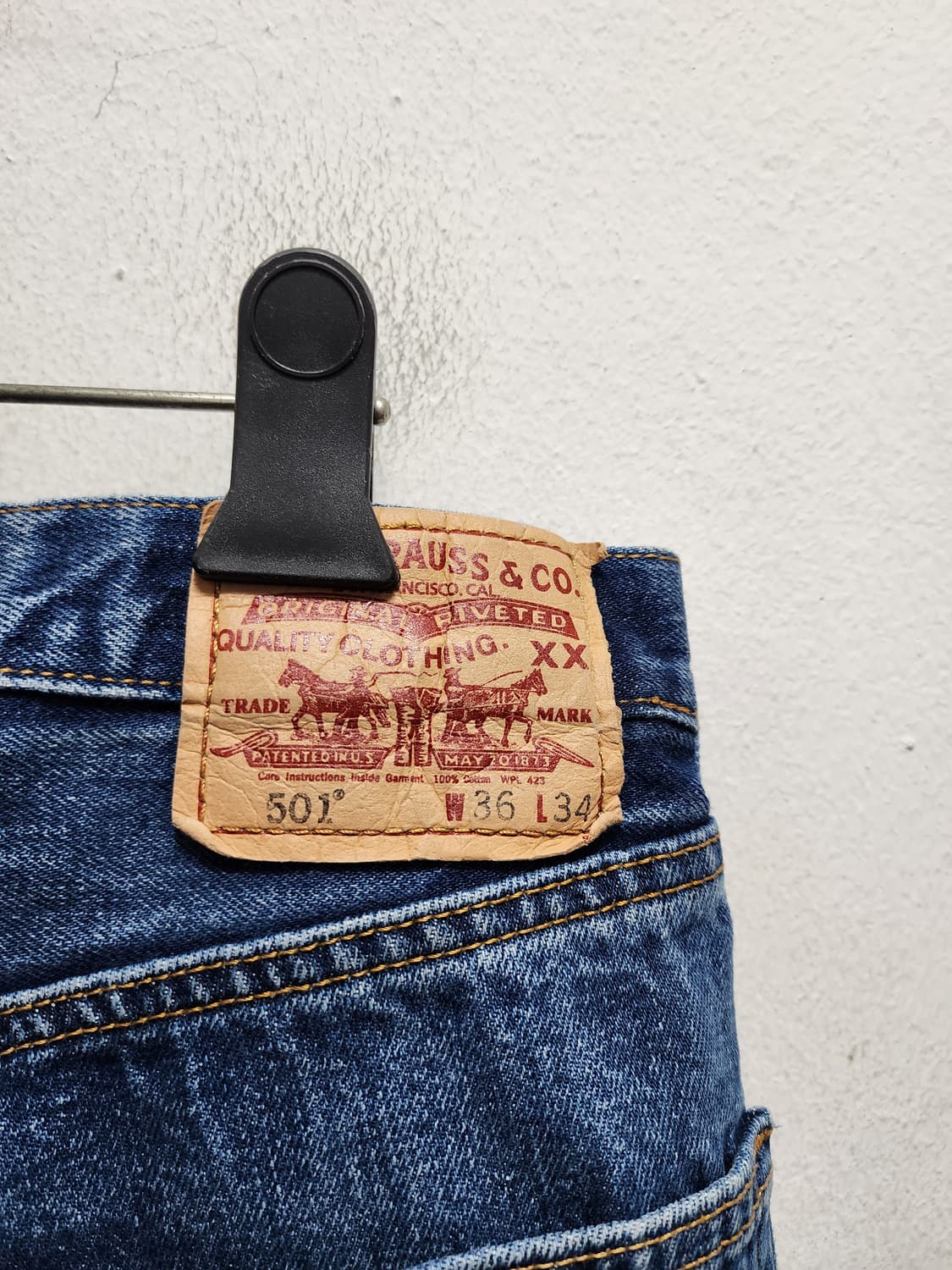 SXX 데님 리바이스 501 리메이크 청바지 상품이미지4