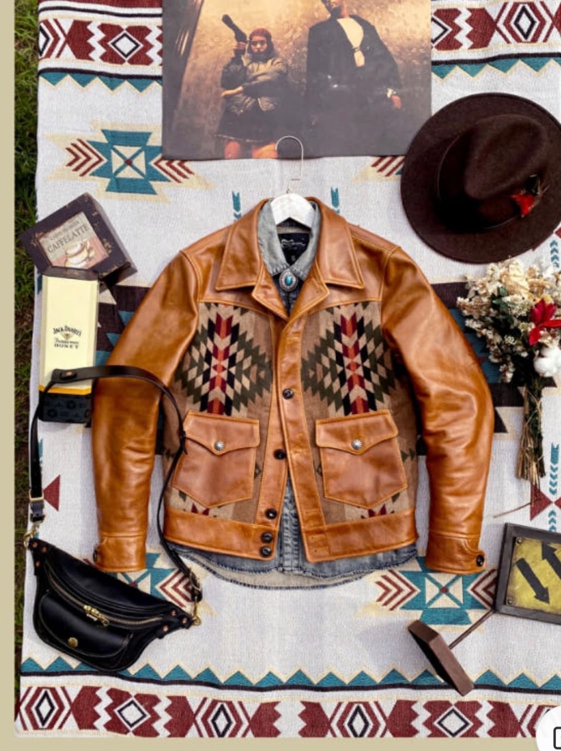 Cidu 나바호 레더 웨스턴자켓 L 상품이미지5