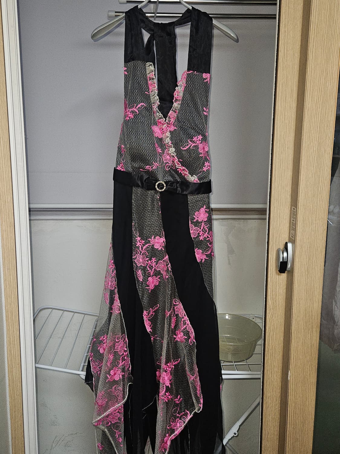 마즈깔 빈티지 오리엔탈 갸루 홀터넥 원피스 상품이미지1