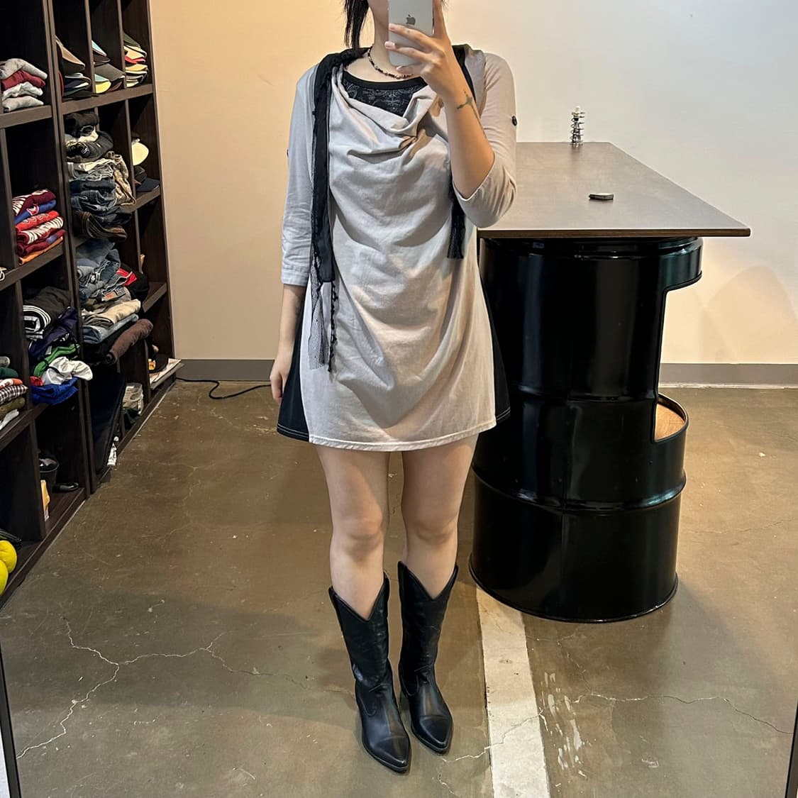 오리엔탈 스카프 티셔츠 상품이미지2