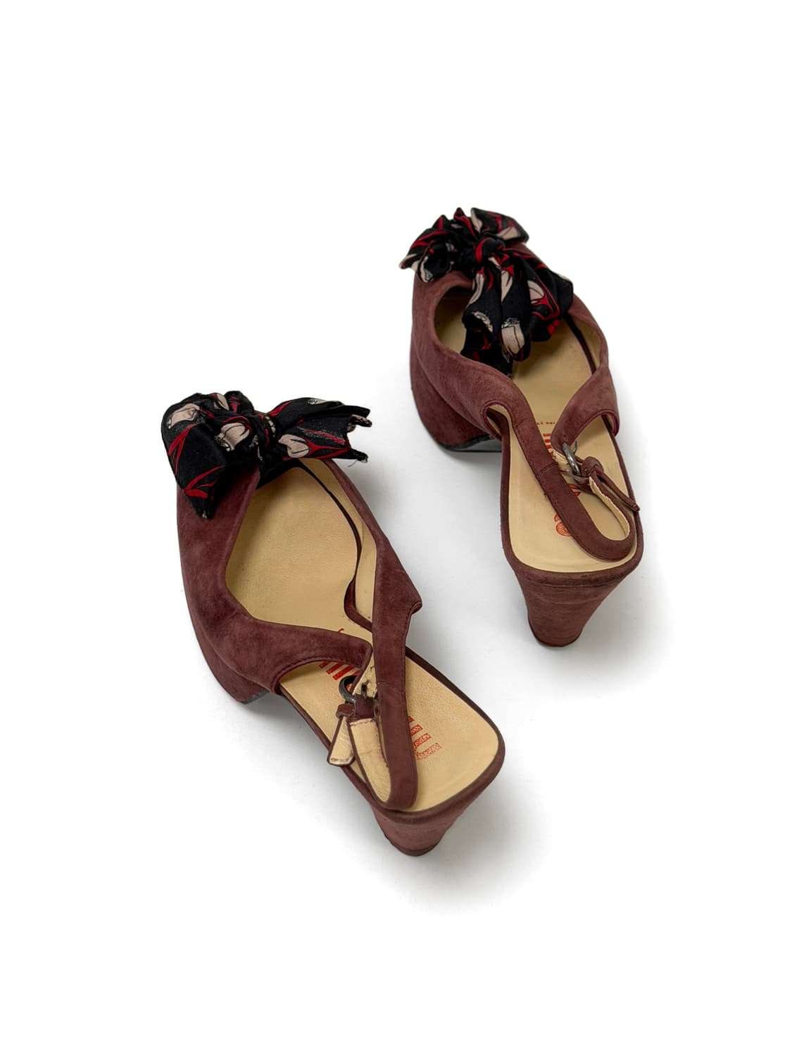 미우미우 스웨이드 리본 플랫폼 힐 36 상품이미지5